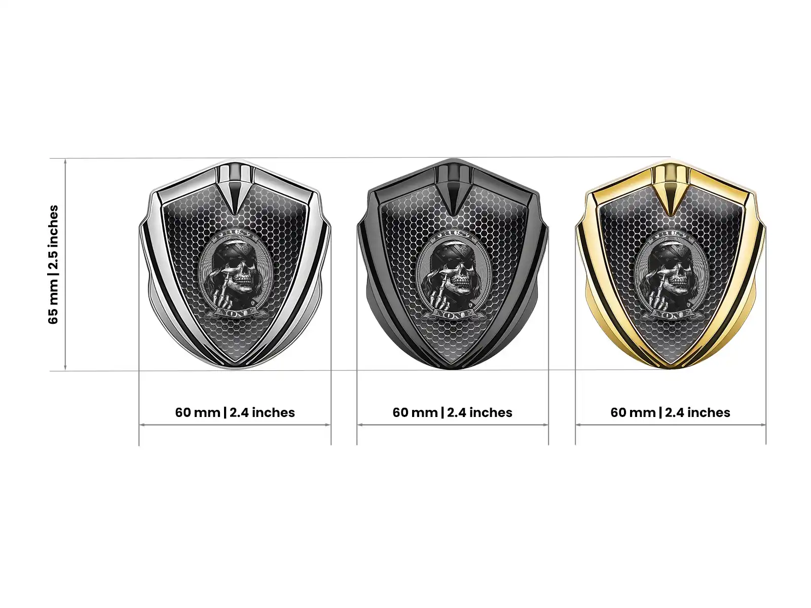 Domed 3d Badge Racing Look Glossy Domed 3D